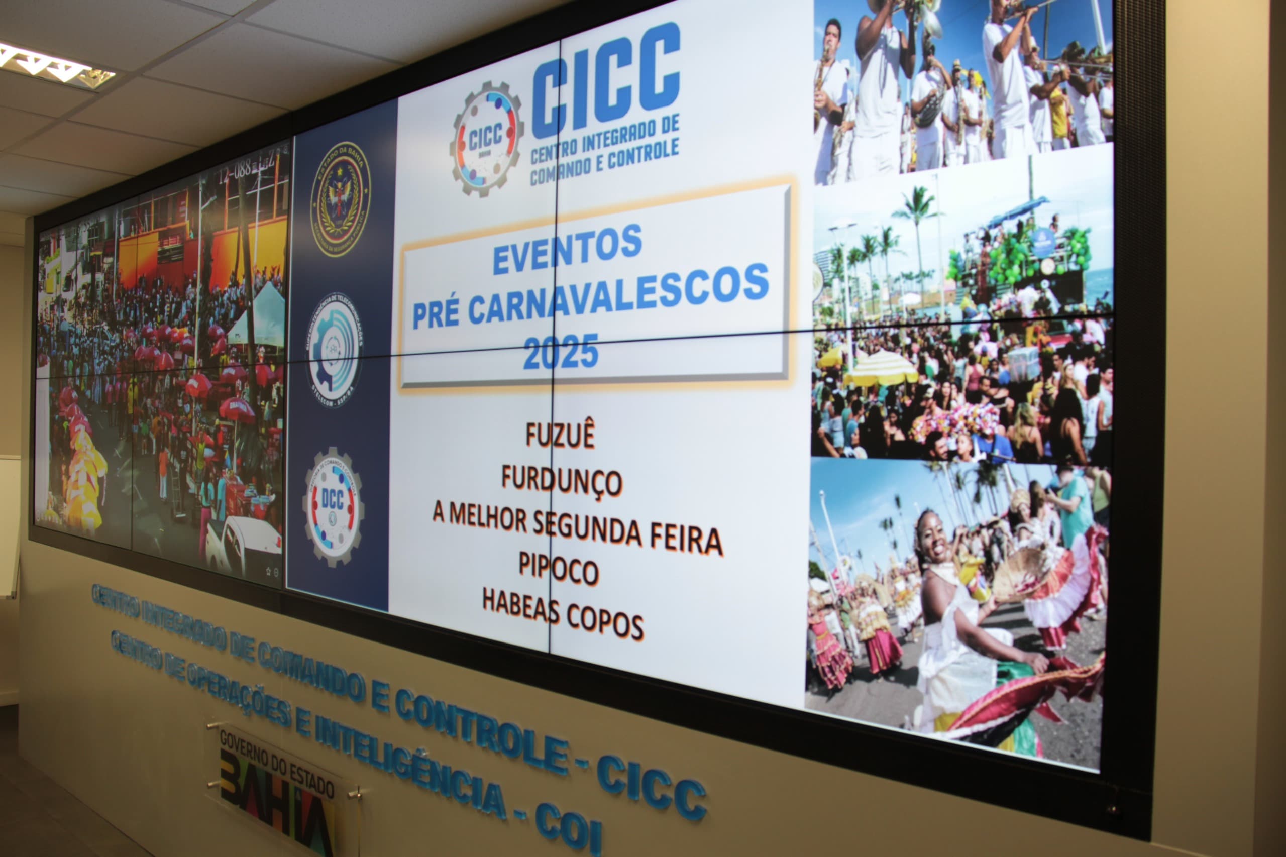 SSP ativa Centro Integrado de Comando e Controle para as festas de pré-carnaval