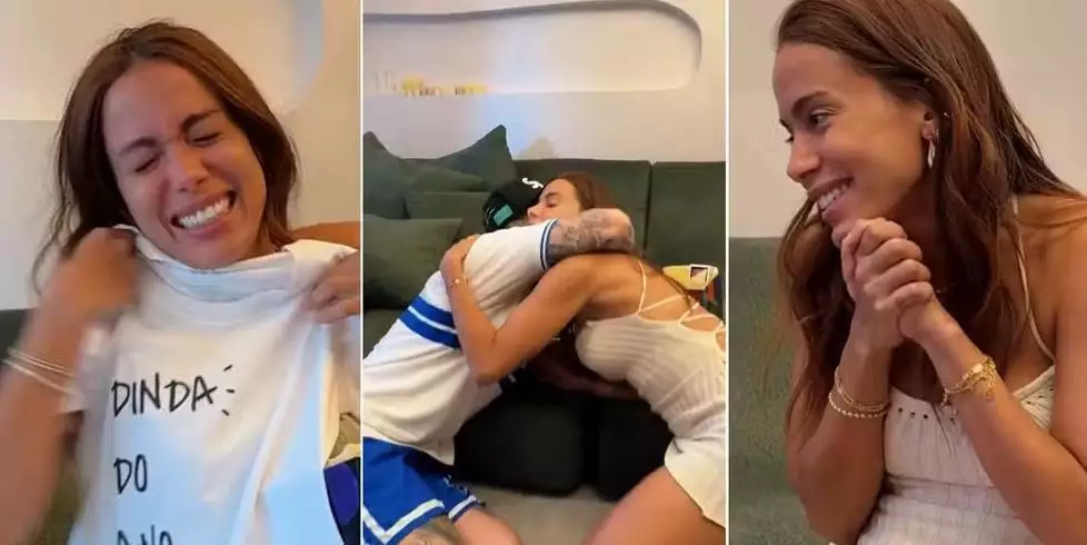 Aceitou por educação? Anitta se torna madrinha de filho de cantor famoso