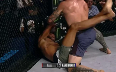 Imagem do post Lutador de MMA nocauteia brasileiro mesmo após paralização do juíz; confira