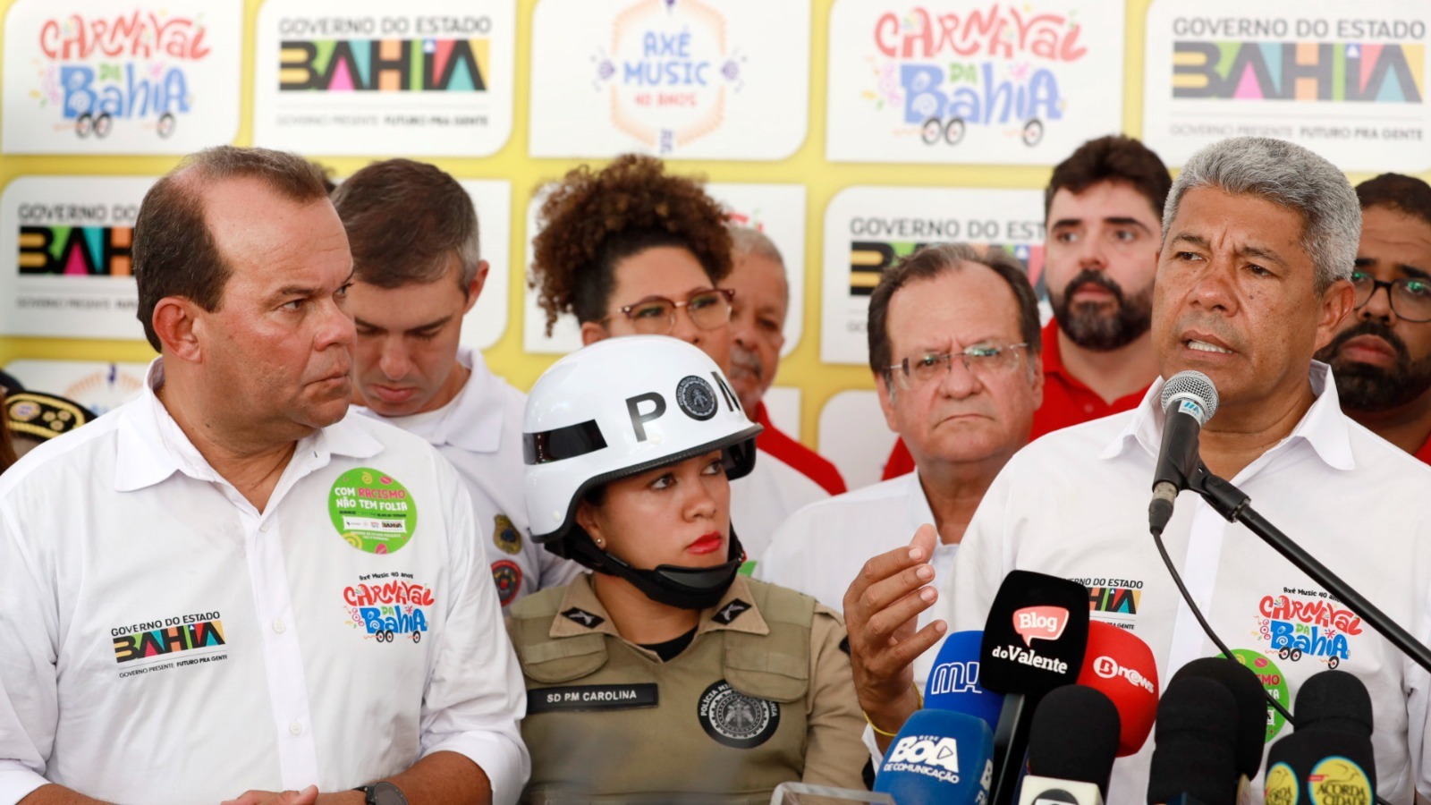 Jerônimo Rodrigues destaca trabalho integrado no Carnaval da Bahia