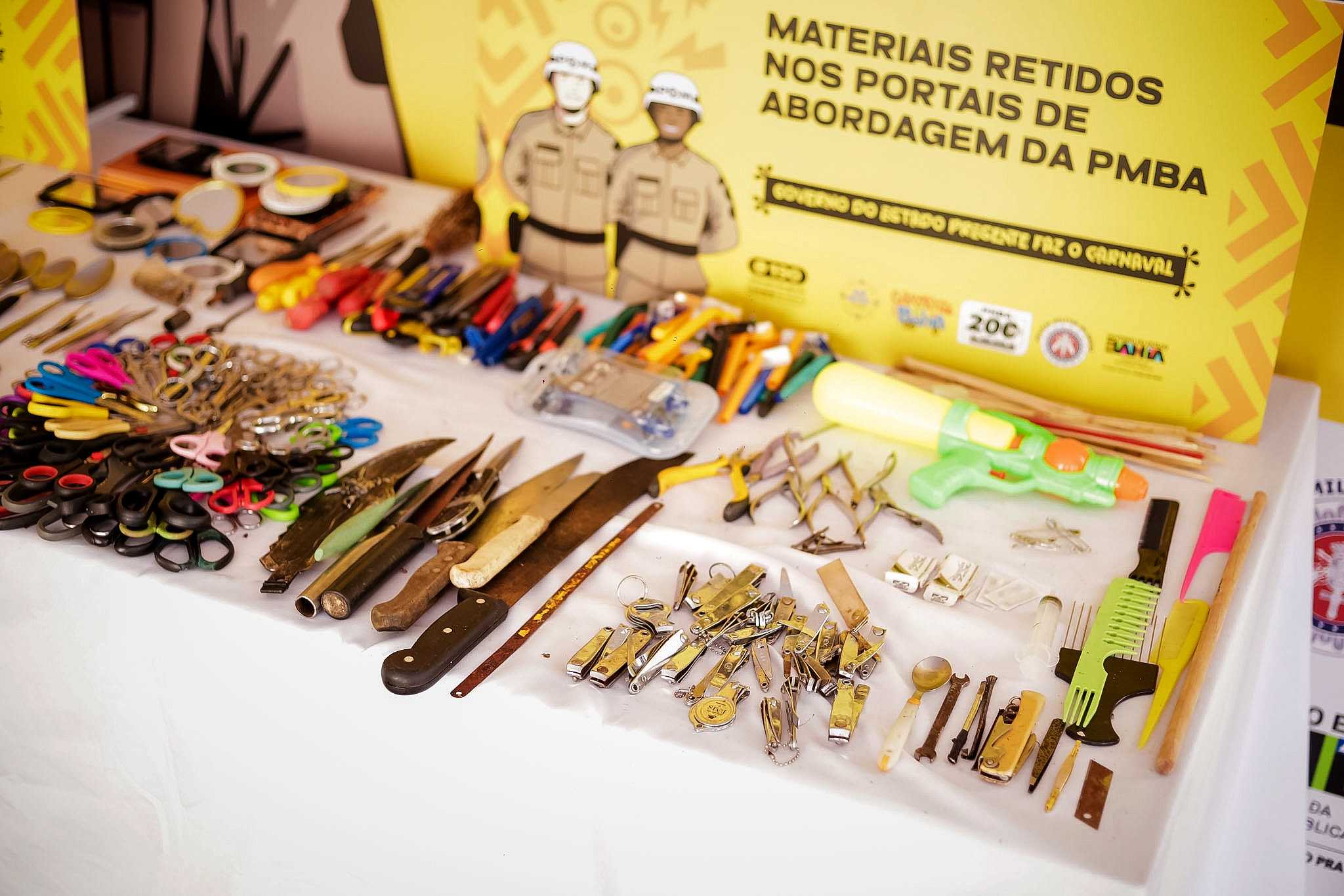 PM apreendeu 4.963 objetos proibidos no Carnaval 2025