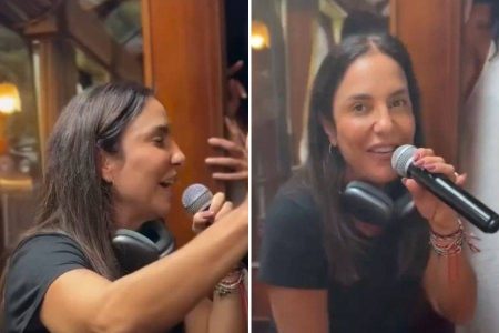 De férias em Machu Picchu, Ivete Sangalo surpreende passageiros e canta em trem