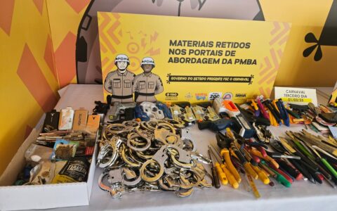 Imagem do post PM impede acesso de 962 objetos proibidos aos circuitos no 3º dia de festa