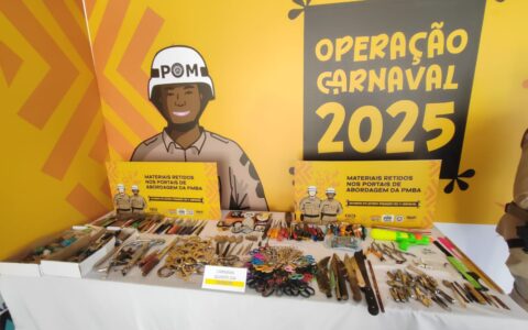 Imagem do post Em 5 dias de carnaval, PM impede entrada de mais de 4 mil objetos proibidos