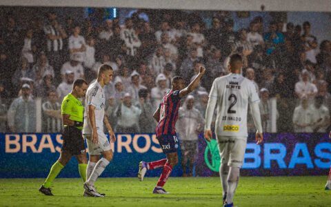 Imagem do post Em jogo intenso, Santos e Bahia empatam em 2 a 2 na Vila Belmiro