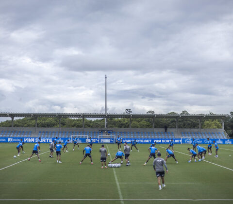 Imagem do post Elenco do Bahia se reapresenta e Gilberto treina normalmente; dois atacantes não vão a campo