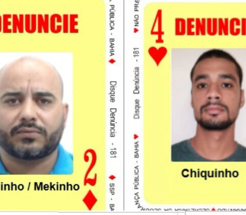 Imagem do post Novos foragidos são adicionados ao Baralho do Crime; veja quem são