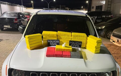 Imagem do post Polícia Civil prende em flagrante homem que transportava 30 quilos de cocaína