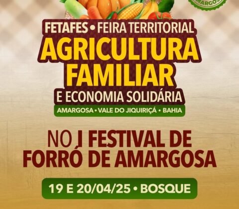 Imagem do post Primeiro Festival de Forró de Amargosa recebe Feira da Agricultura Familiar
