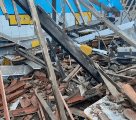 Imagem do post Itaparica: Pelo menos 17 pessoas ficaram feridas após teto de escola desabar