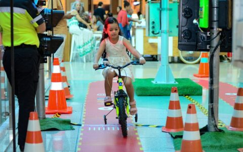 Imagem do post Circuito de bike leva educação no trânsito para crianças no Salvador Shopping