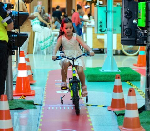Imagem do post Circuito de bike leva educação no trânsito para crianças no Salvador Shopping