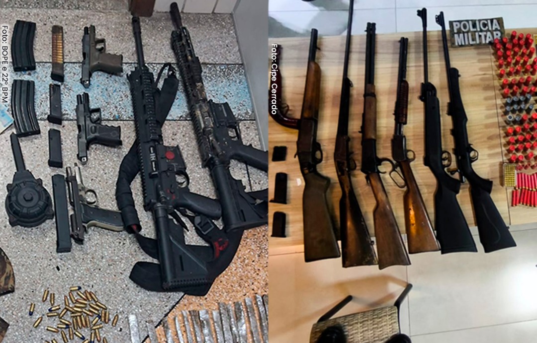 Número de apreensões de armas de fogo aumentam em 18%