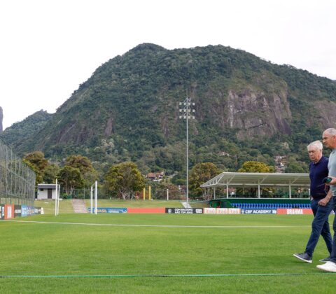 Imagem do post Ancelotti conhece estruturas da Granja Comary