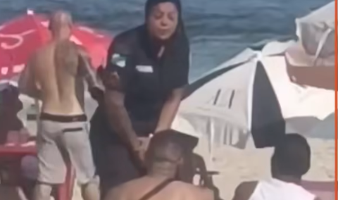 Imagem do post PM rastreia celular e flagra marido na praia; cena viraliza