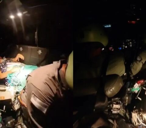 Imagem do post Helicóptero da PM realiza resgate de idosa em Vera Cruz