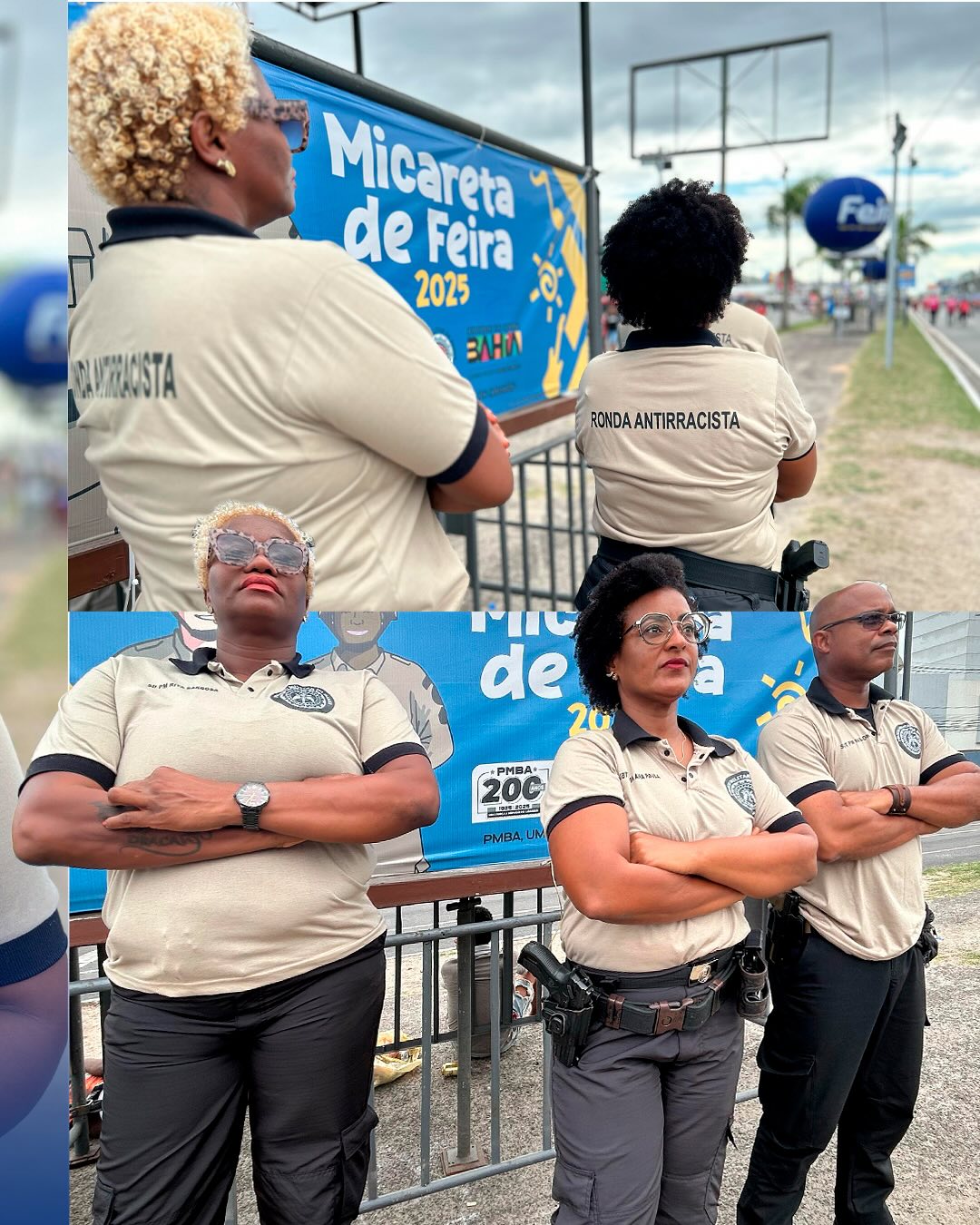 Polícia Militar realiza ronda antirracista durante Micareta de Feira