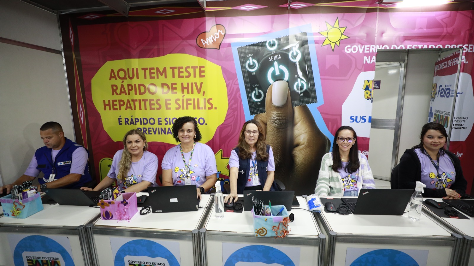 Primeiro dia da Micareta de Feira teve mais de 1,2 mil testes rápidos de HIV, sífilis e hepatites