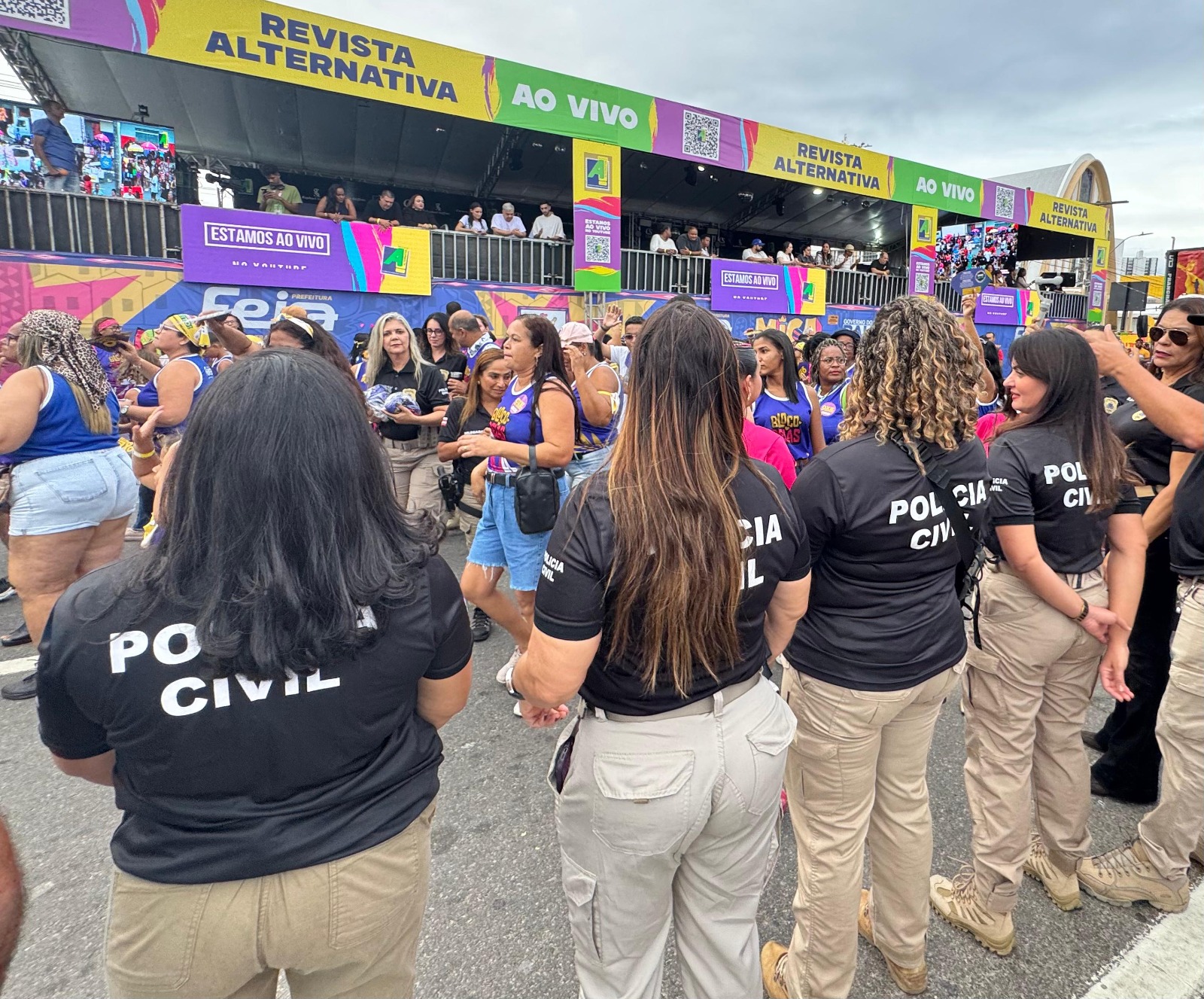 Polícia Civil acompanha bloco feminino na Micareta de Feira