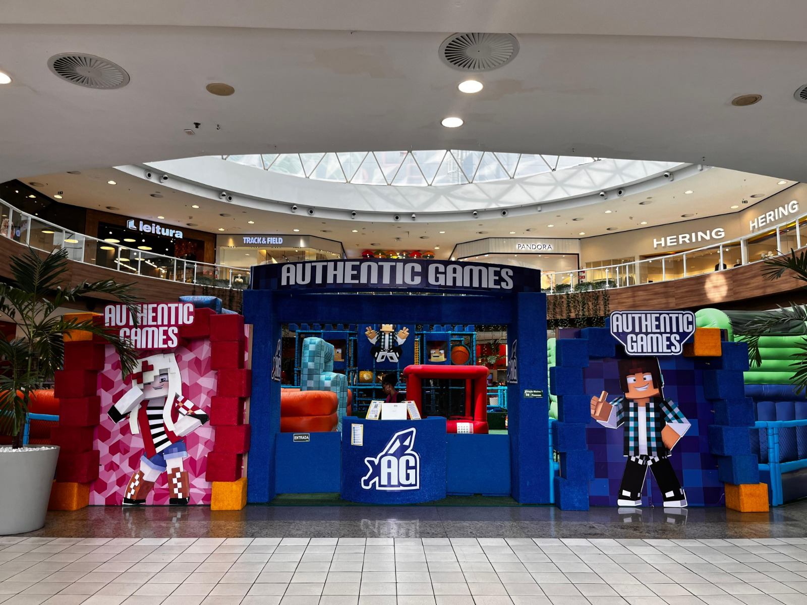 Parque Authentic Games inspirado em Minecraft e Roblox chega ao Shopping Paralela em Salvador