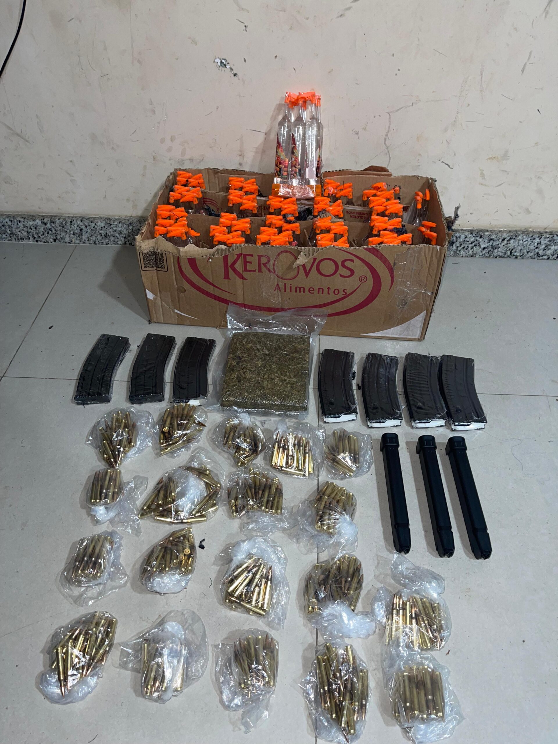 PM apreende munições, carregadores e drogas no interior da Bahia