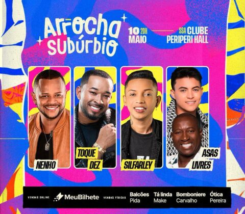 Imagem do post Arrocha Subúrbio: últimos ingressos à venda para o show deste sábado (10) em Salvador