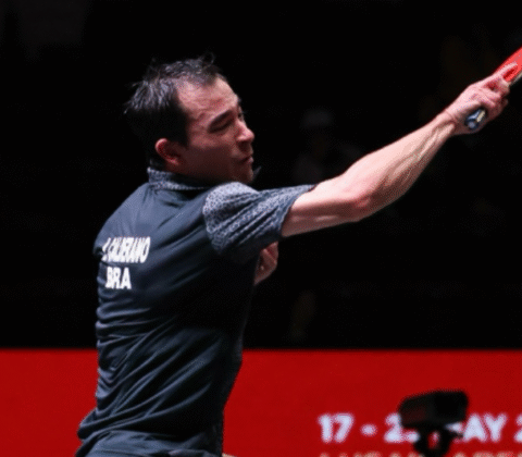 Imagem do post Hugo Calderano faz história e garante primeira medalha do Brasil em Mundial de Tênis de Mesa