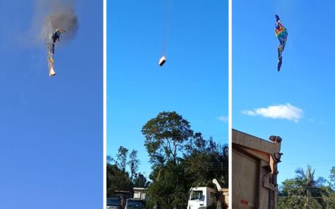 Imagem do post Vídeo: Balão pega fogo, despenca, deixando mortos e dezenas de feridos