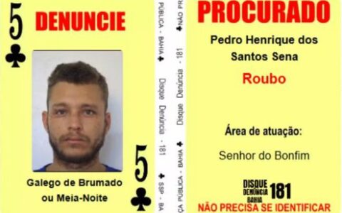 Imagem do post ‘Cinco de paus’ do baralho do crime morre em confronto com a PM em Brumado