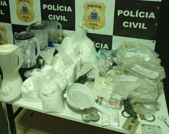 Laboratório de refino de cocaína do BDM é desarticulado durante operação da Polícia Civil