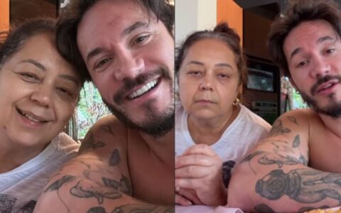 Imagem do post Eliezer leva mãe para morar com a família e faz desabafo emocionante: “Agora cuido dela de perto”