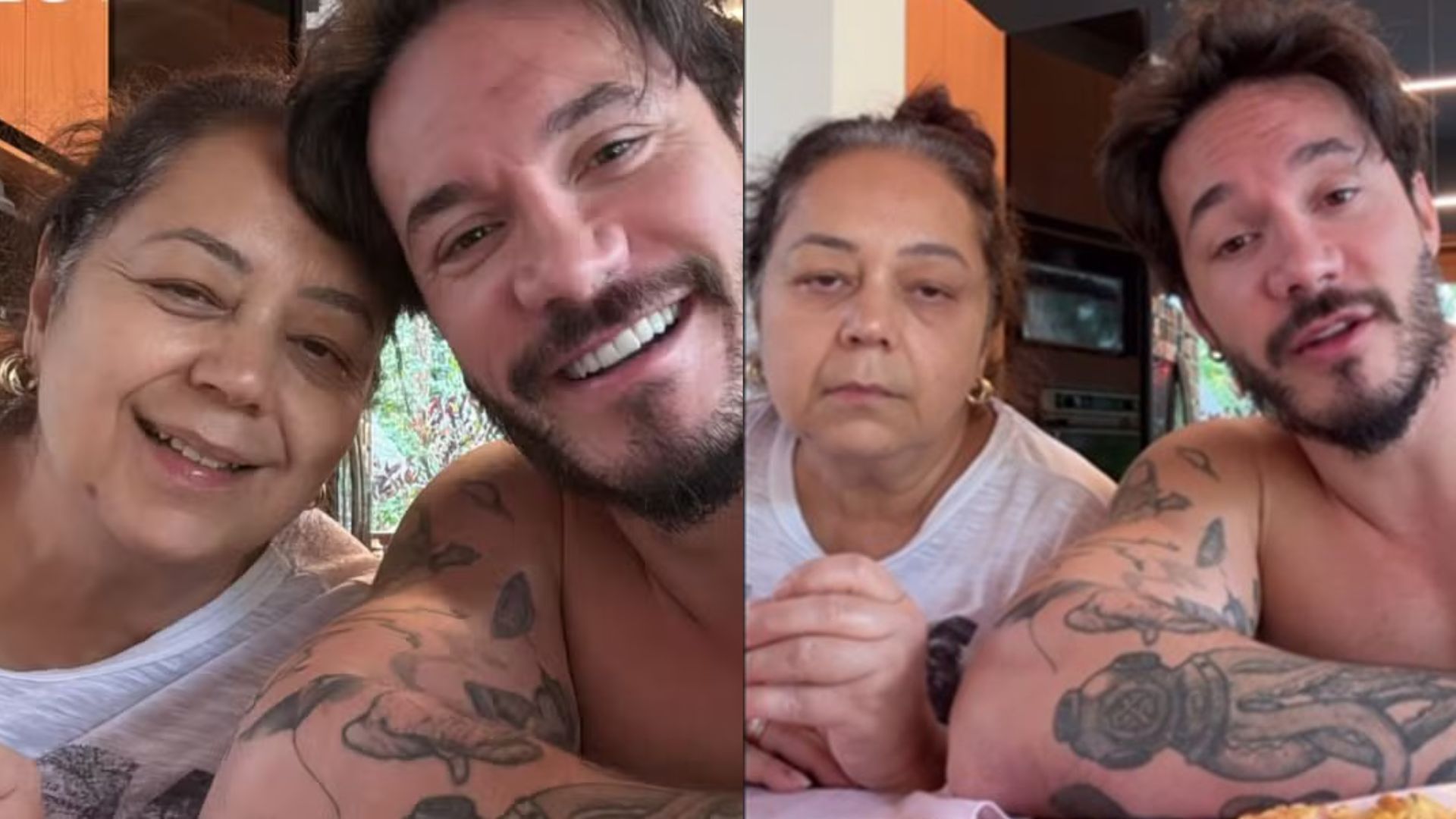Eliezer leva mãe para morar com a família e faz desabafo emocionante: “Agora cuido dela de perto”