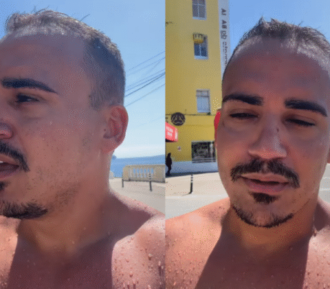 Imagem do post “Pagodão fuleiro”: Vídeo de banhista reclamando de música alta em praia de Salvador gera polêmica nas redes