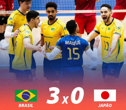 Imagem do post Classificado! Seleção Brasileira vence o Japão e avança às finais da VNL