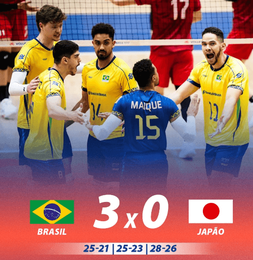 Classificado! Seleção Brasileira vence o Japão e avança às finais da VNL