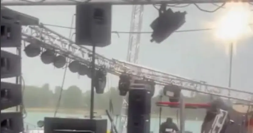Show de Xanddy Harmonia na Europa é suspenso após chuva de granizo