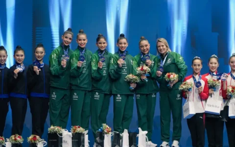 Imagem do post Ginástica rítmica: Brasil leva ouro inédito na Copa do Mundo, em Milão