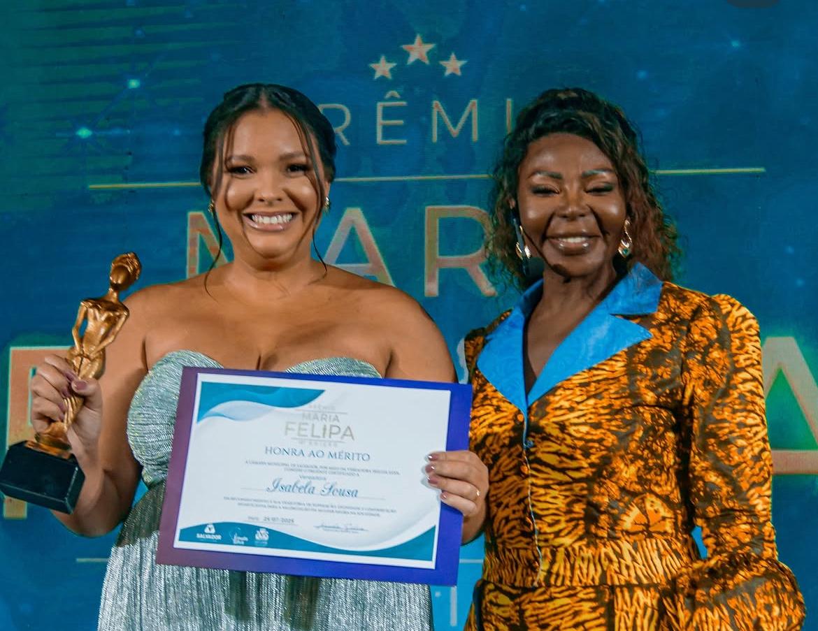 “Sigo esse legado com coragem”, afirma Isabela Sousa sobre Prêmio Maria Felipa
