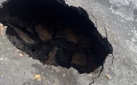 Imagem do post Cratera avança na Graça e ameaça motoristas e pedestres