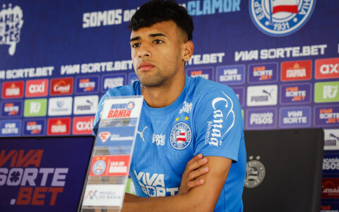 Imagem do post “Tenho que me adaptar”, diz Lucho sobre jogar de centroavante no Bahia
