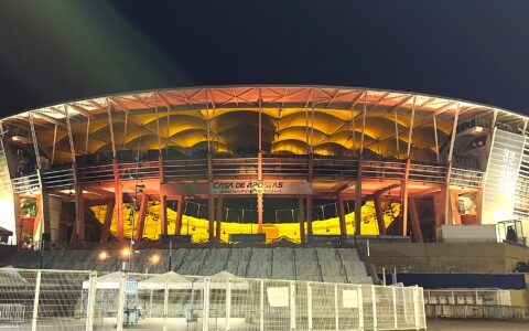 Imagem do post Arena Fonte Nova homenageia Gilberto Gil com iluminação especial