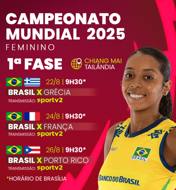 Vai começar! Brasil estreia no Mundial Feminino de Vôlei hoje