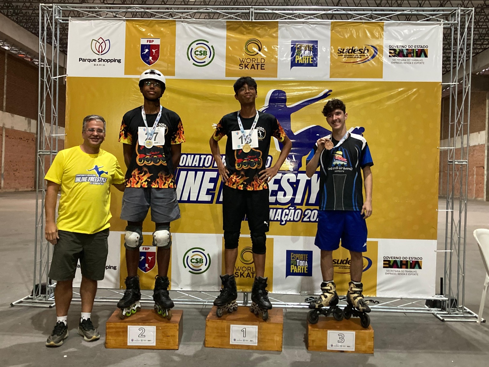 Bahia conquista 15 medalhas no Campeonato Brasileiro de Patinação Inline Freestyle