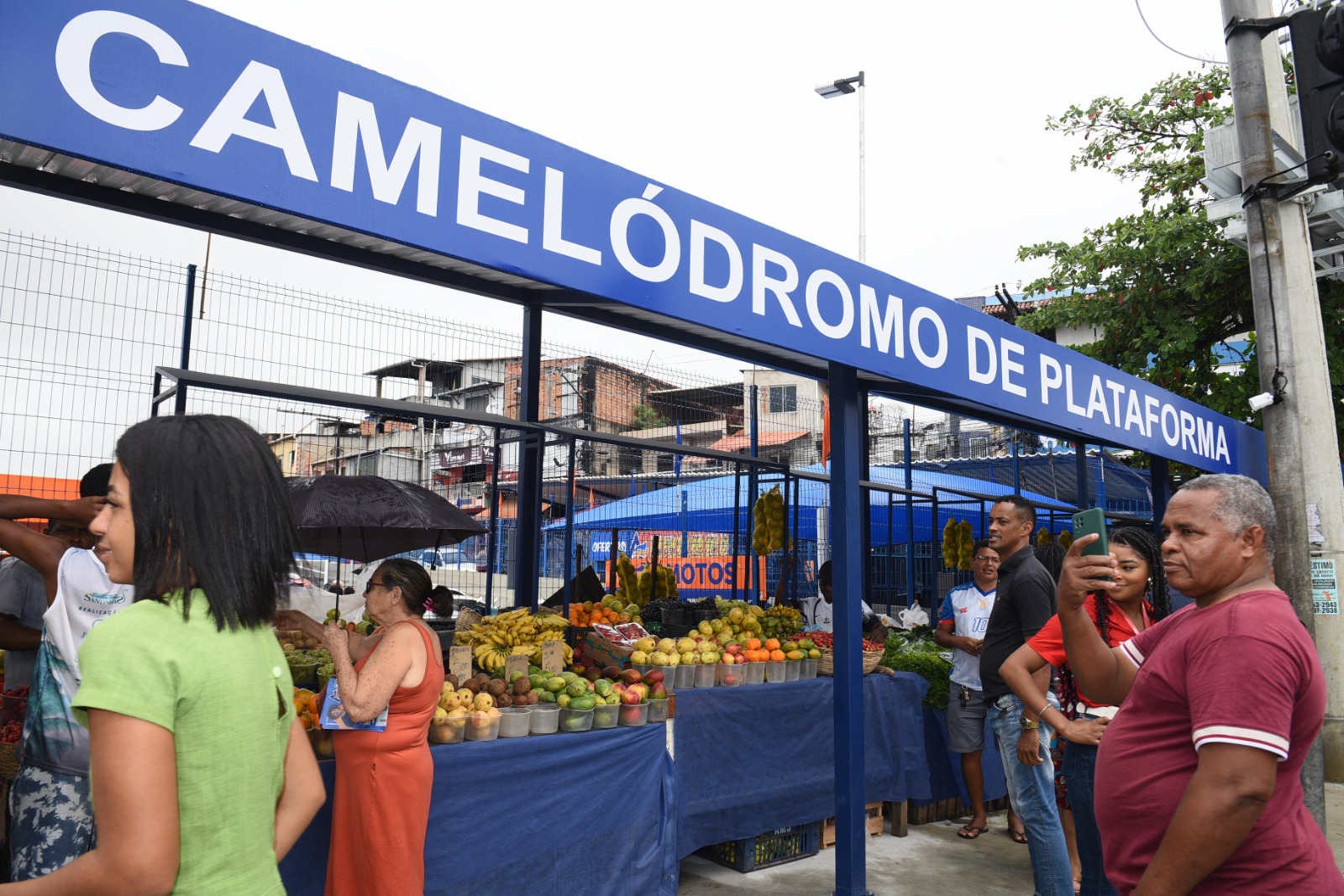 Novo camelódromo em Plataforma transforma o Largo do Luso