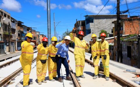 Imagem do post Presença feminina ganha espaço nas obras do VLT e quebra barreiras na construção civil