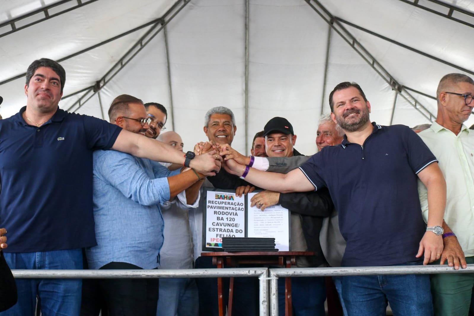 Ângelo Coronel Filho e Otto Alencar Filho reafirmam apoio a Jerônimo e destacam obras no interior