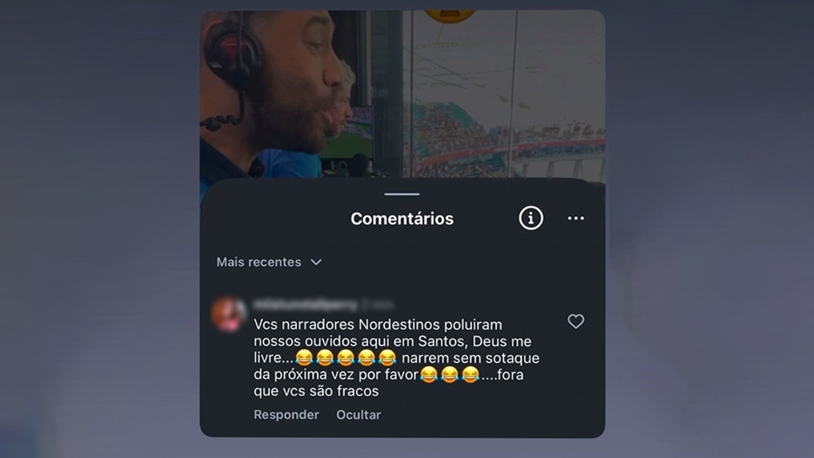 Narrador baiano sofre ataque preconceituoso após estreia na Globo