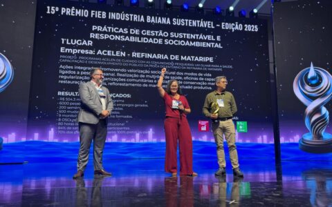 Imagem do post Acelen é vencedora no 15º Prêmio FIEB Indústria Baiana Sustentável