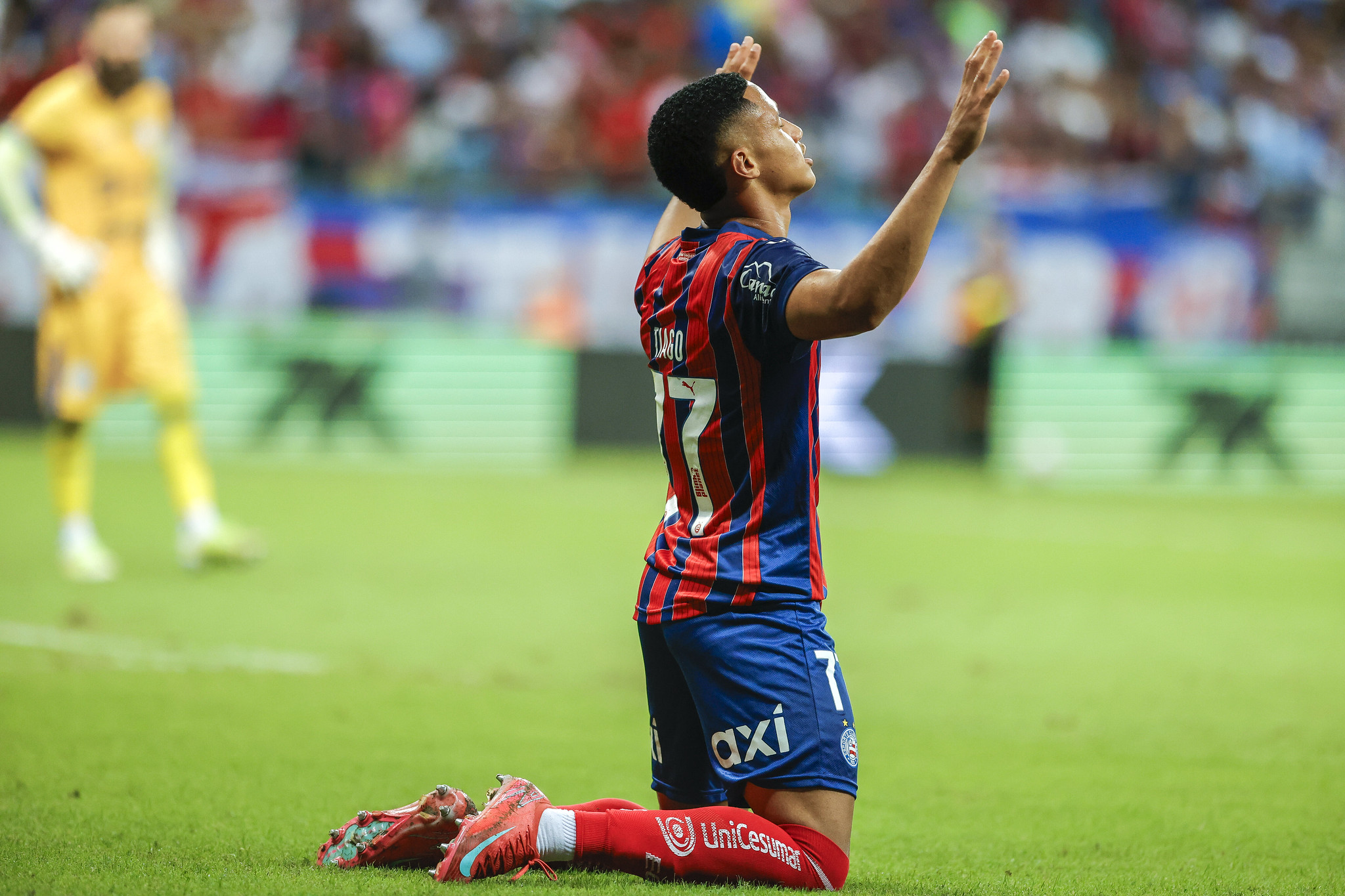 Destaque na Copa do Nordeste, Tiago sofre lesão e desfalca o Bahia contra o Fluminense