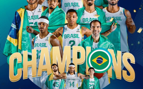 Imagem do post Penta! Brasil domina a final e levanta a taça da Copa América de Basquete